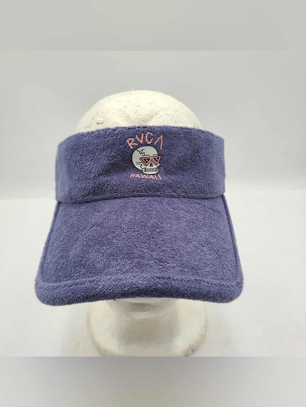 B55 RVCA Hawaii Sun Visor Skull Glasses Terry Cloth Adjustable Hook and Loop